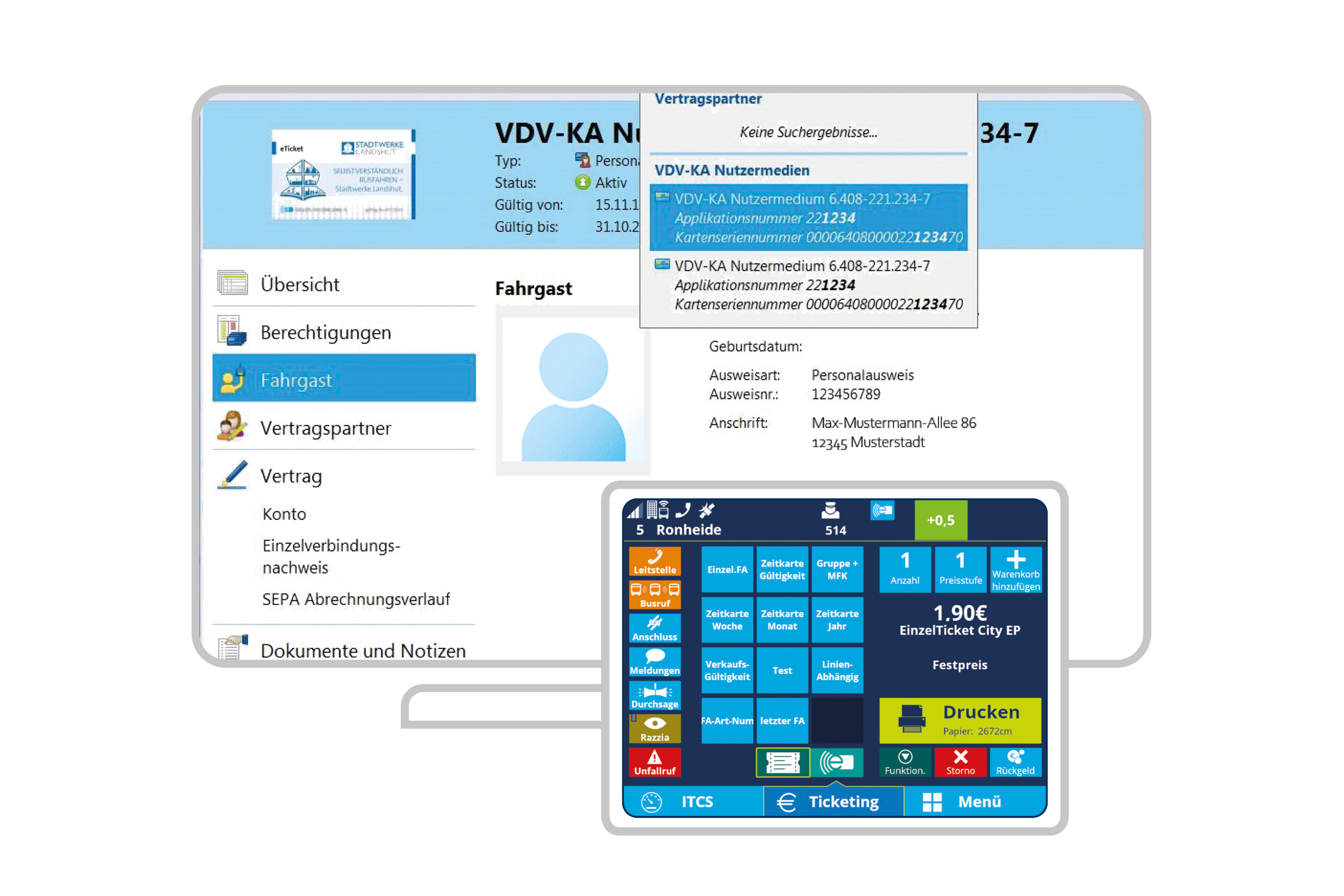 Fahrscheinverkauf und -kontrolle mit IVU.fare und IVU.ticket