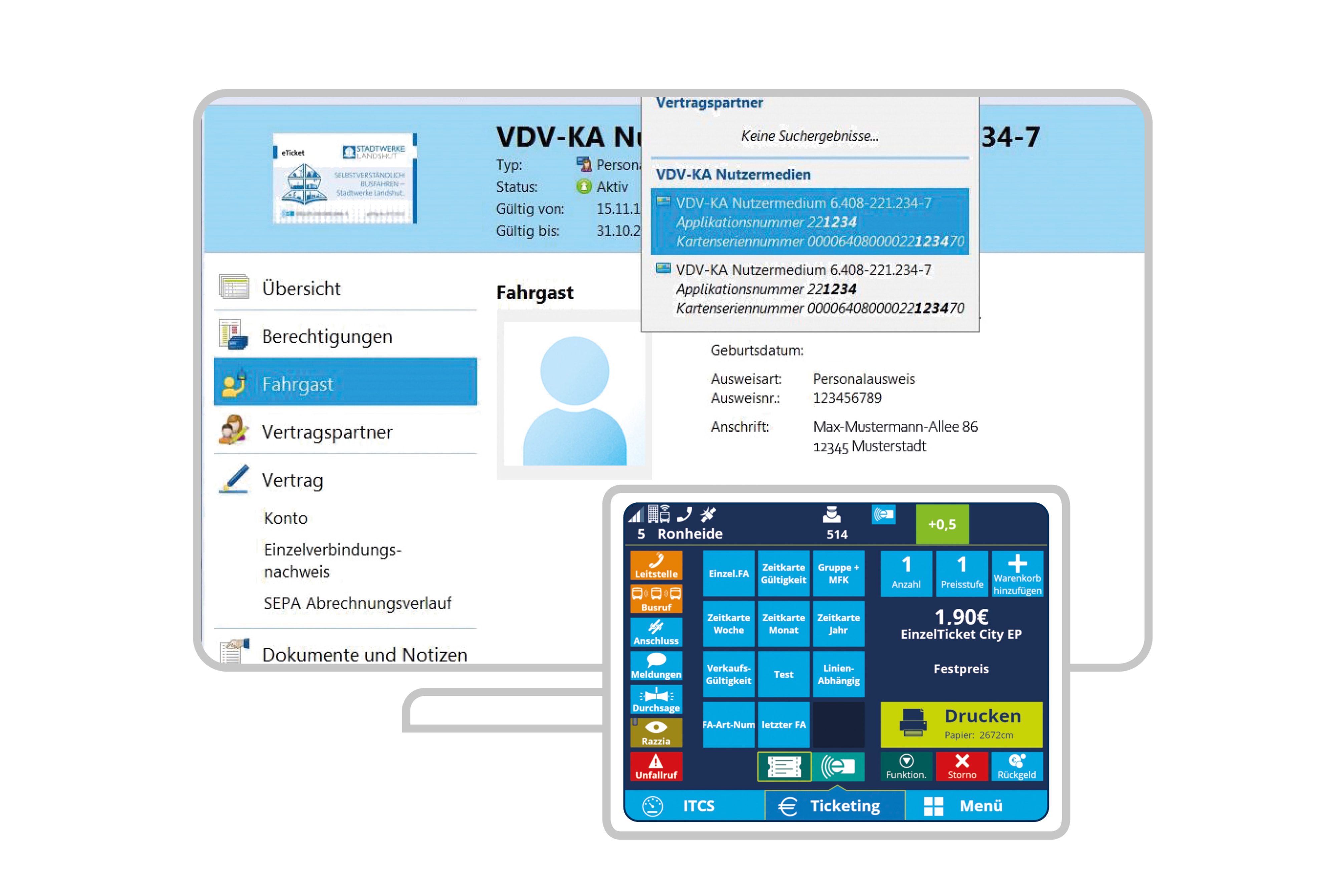 Vertrieb, Verkauf und Kontrolle von Fahrausweisen
