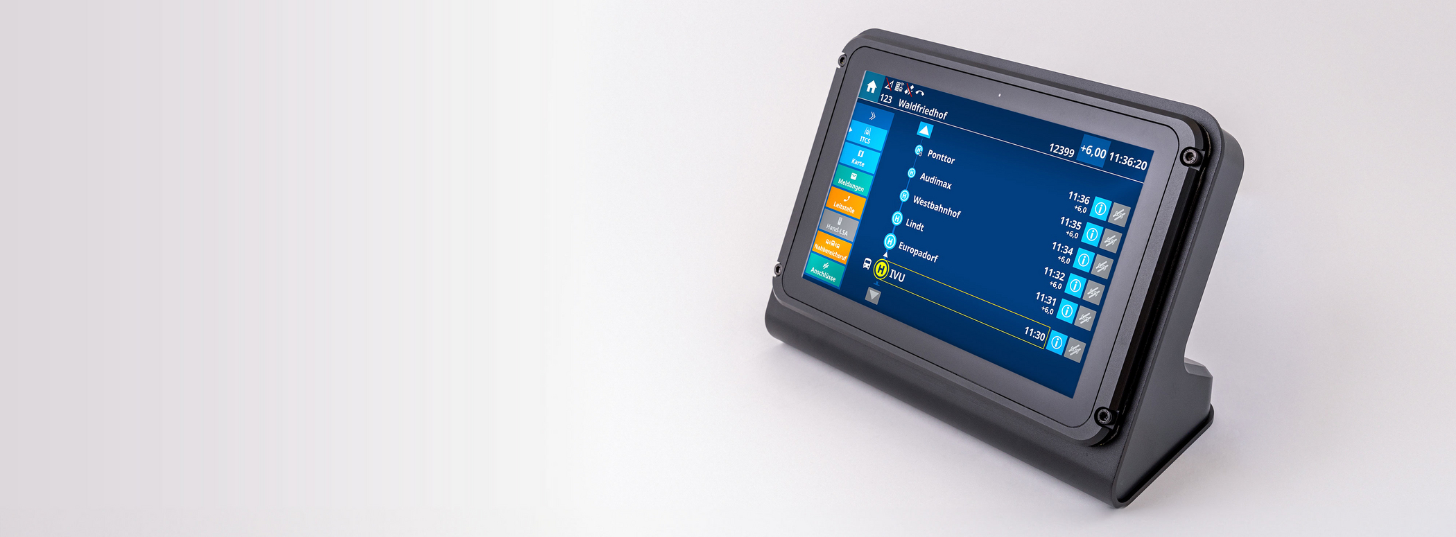 Bordrechnersoftware IVU.cockpit für Busse und Züge