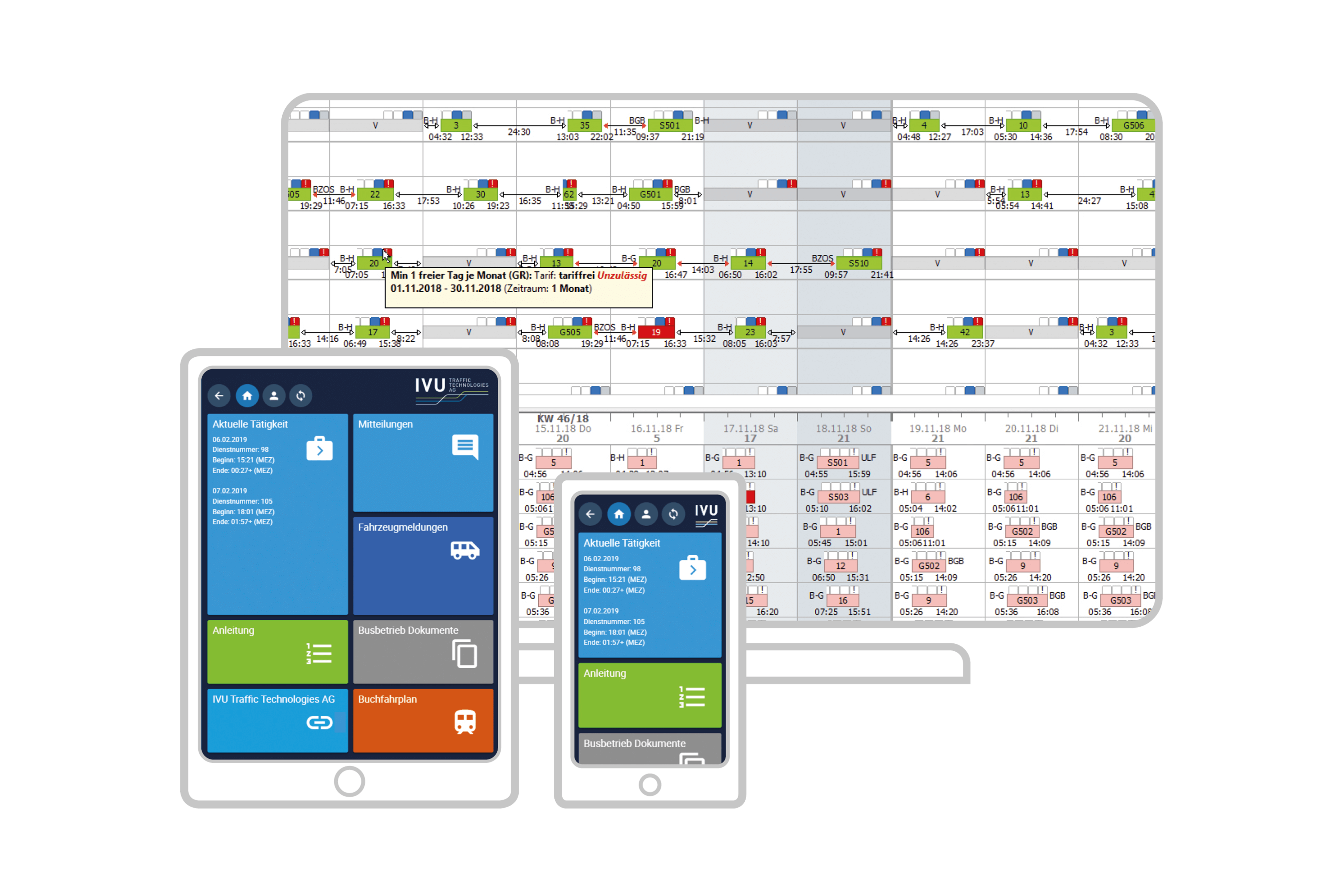 Personaldisposition mit IVU.crew und IVU.pad