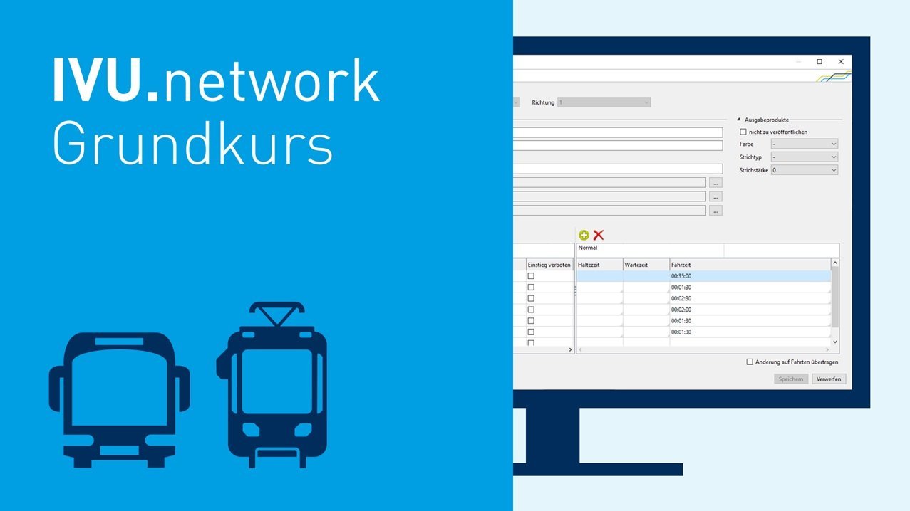 IVU.network Grundkurs - Schulung zu Netzplanung in Bus- und Straßenbahnbetrieben