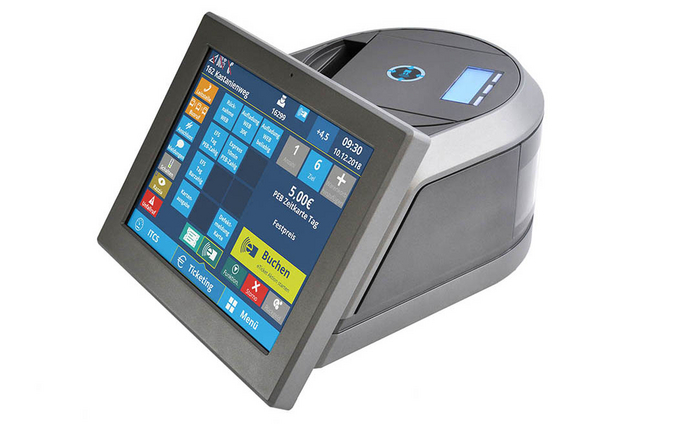 Die IVU.ticket.box vor weißem Hintergrund